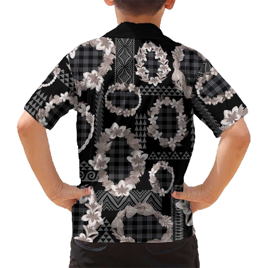 Hawaiian Leis Hawaiian Shirt Kakau Tattoos and Palaka Pastel Grayscale