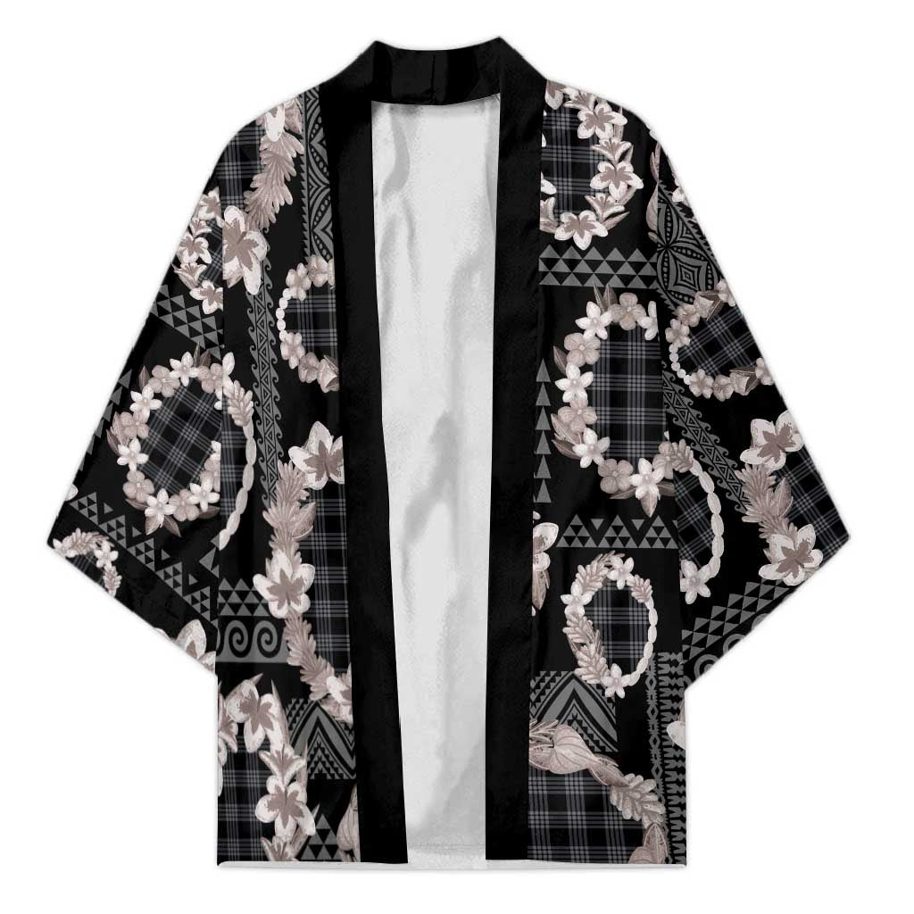 Hawaiian Leis Kimono Kakau Tattoos and Palaka Pastel Grayscale