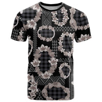 Hawaiian Leis T Shirt Kakau Tattoos and Palaka Pastel Grayscale