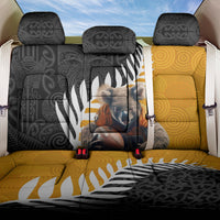New Zealand and Australia Rugby Back Car Seat Cover Koala and Maori Warrior Together LT03 One Size Black - Polynesian Pride