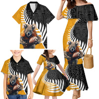 New Zealand and Australia Rugby Family Matching Mermaid Dress and Hawaiian Shirt Koala and Maori Warrior Together LT03 - Polynesian Pride