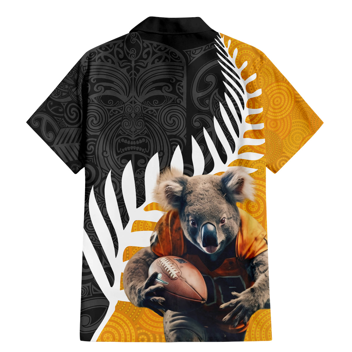 New Zealand and Australia Rugby Family Matching Mermaid Dress and Hawaiian Shirt Koala and Maori Warrior Together LT03 - Polynesian Pride