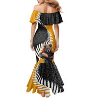 New Zealand and Australia Rugby Family Matching Mermaid Dress and Hawaiian Shirt Koala and Maori Warrior Together LT03 - Polynesian Pride