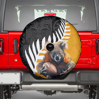 New Zealand and Australia Rugby Spare Tire Cover Koala and Maori Warrior Together LT03 - Polynesian Pride