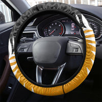 New Zealand and Australia Rugby Steering Wheel Cover Koala and Maori Warrior Together LT03 - Polynesian Pride