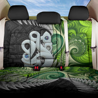 New Zealand Koru Natural Back Car Seat Cover Manaia and Silver Fern Maori Pattern