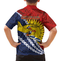 Kiribati Independence Day Family Matching Tank Maxi Dress and Hawaiian Shirt Polynesian and Melanesian Art Tattoo LT03 - Polynesian Pride