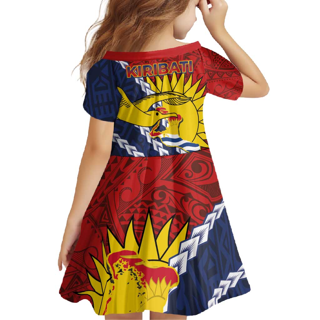 Kiribati Independence Day Family Matching Tank Maxi Dress and Hawaiian Shirt Polynesian and Melanesian Art Tattoo LT03 - Polynesian Pride