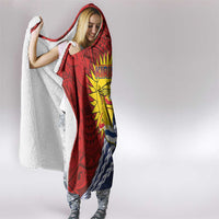 Kiribati Independence Day Hooded Blanket Polynesian and Melanesian Art Tattoo