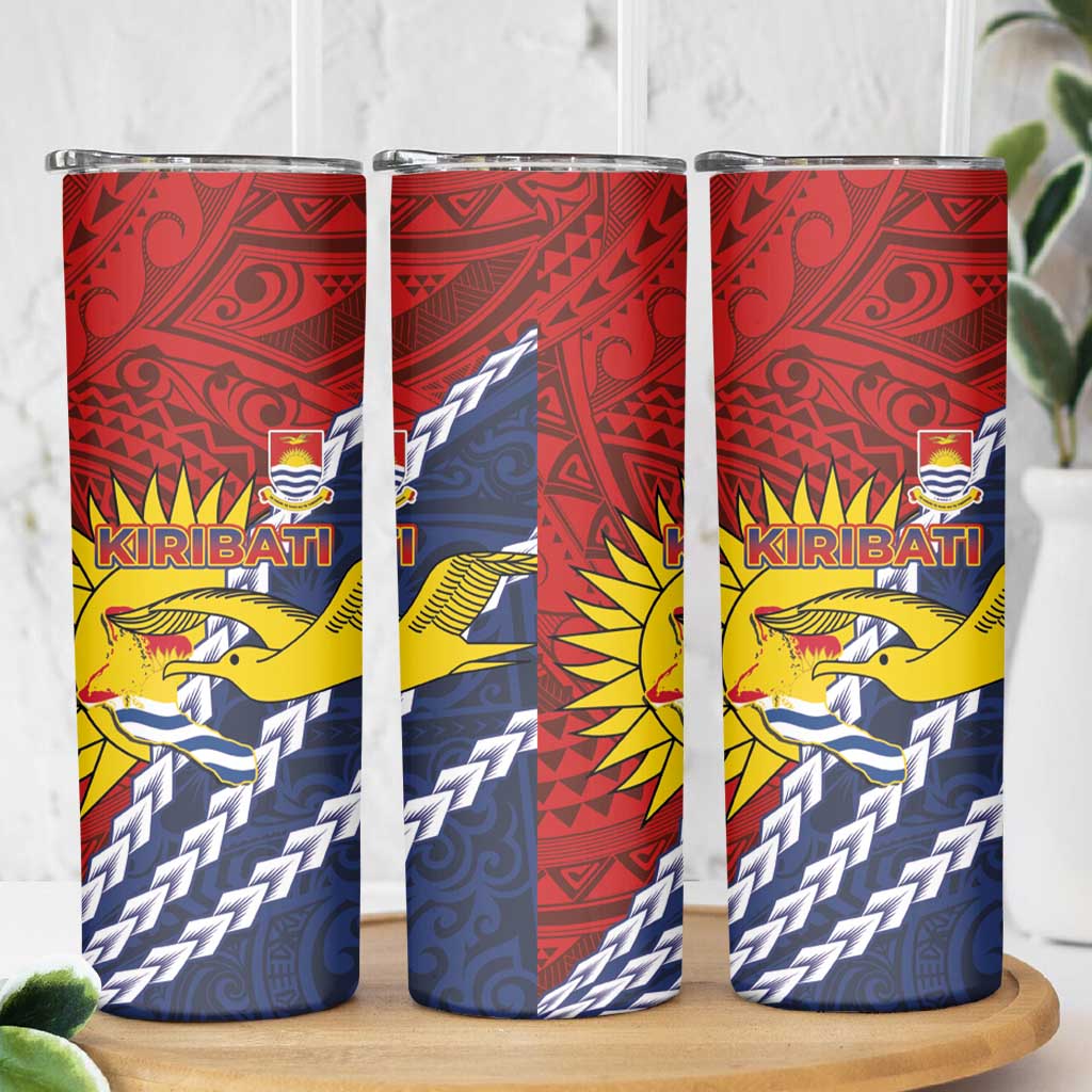 Kiribati Independence Day Skinny Tumbler Polynesian and Melanesian Art Tattoo LT03 - Polynesian Pride