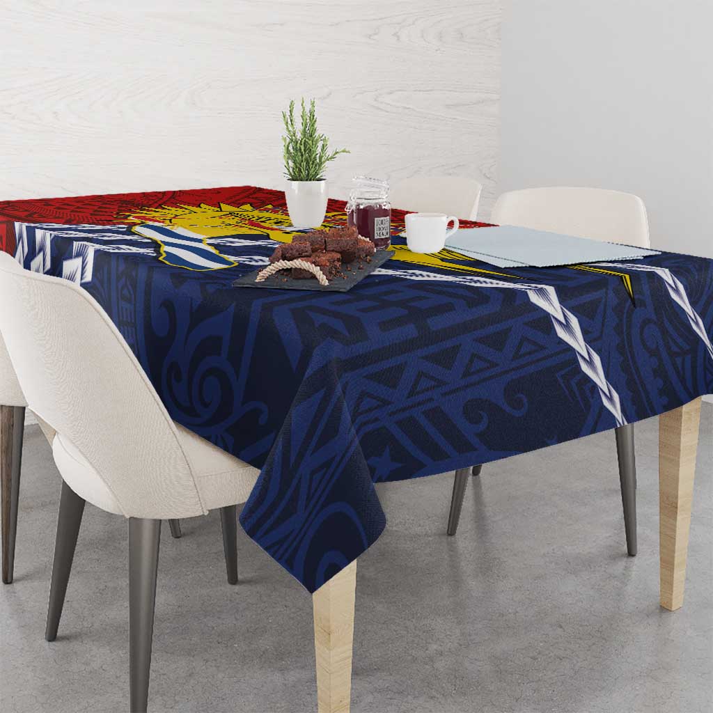 Kiribati Independence Day Tablecloth Polynesian and Melanesian Art Tattoo