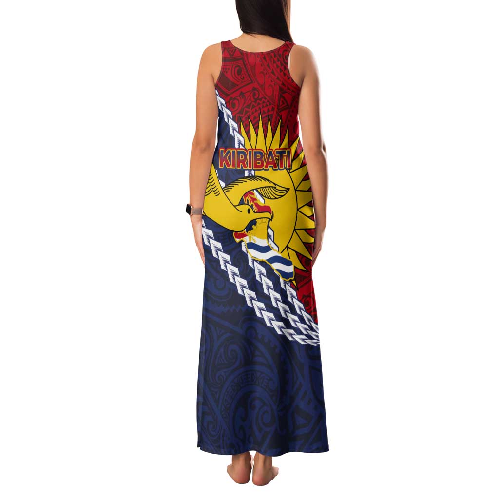 Kiribati Independence Day Tank Maxi Dress Polynesian and Melanesian Art Tattoo