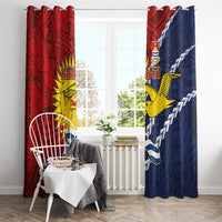 Kiribati Independence Day Window Curtain Polynesian and Melanesian Art Tattoo