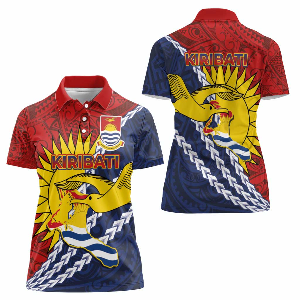 Kiribati Independence Day Women Polo Shirt Polynesian and Melanesian Art Tattoo LT03 - Polynesian Pride