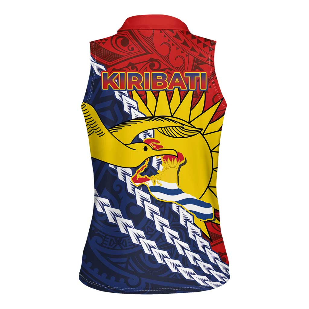 Kiribati Independence Day Women Sleeveless Polo Shirt Polynesian and Melanesian Art Tattoo LT03 - Polynesian Pride