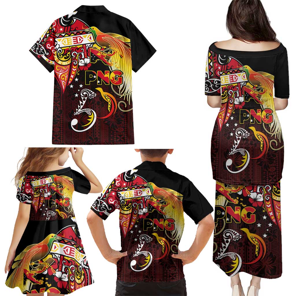 Papua New Guinea 2025 Family Matching Puletasi and Hawaiian Shirt 50th Independence Day Anniversary LT03 - Polynesian Pride