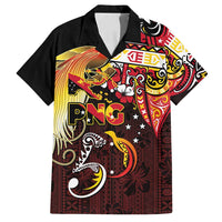 Papua New Guinea 2025 Family Matching Puletasi and Hawaiian Shirt 50th Independence Day Anniversary LT03 Dad's Shirt - Short Sleeve Red - Polynesian Pride