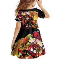 Papua New Guinea 2025 Family Matching Short Sleeve Bodycon Dress and Hawaiian Shirt 50th Independence Day Anniversary LT03 - Polynesian Pride