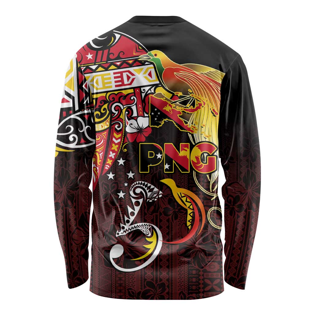 Papua New Guinea 2025 Long Sleeve Shirt 50th Independence Day Anniversary LT03 - Polynesian Pride