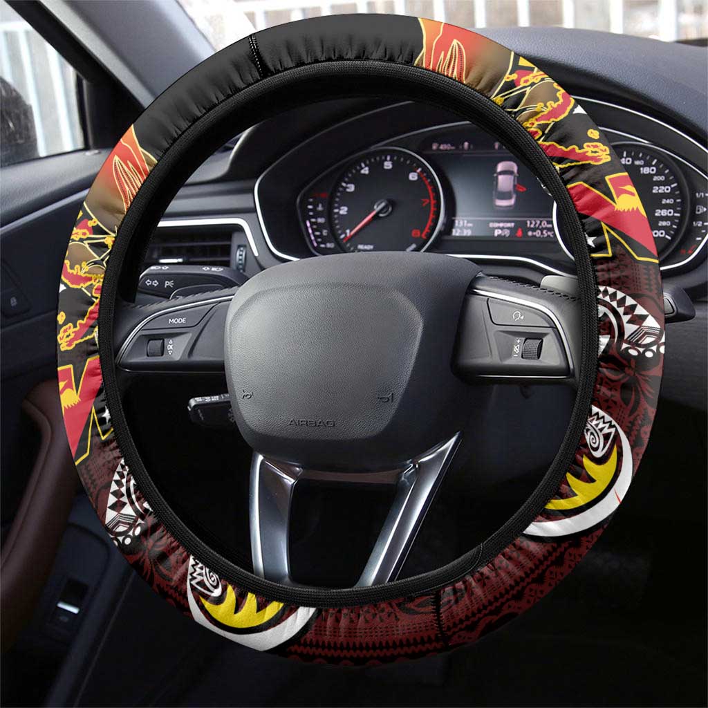 Papua New Guinea 2025 Steering Wheel Cover 50th Independence Day Anniversary