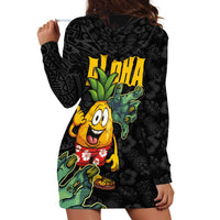 Hawaiian Halloween Hoodie Dress Aloha Pinapple with Mysterious Hands and Polynesian Tribal Tattoo LT03 - Polynesian Pride