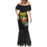 Hawaiian Halloween Mermaid Dress Aloha Pinapple with Mysterious Hands and Polynesian Tribal Tattoo LT03 - Polynesian Pride