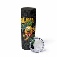 Hawaiian Halloween Skinny Tumbler Aloha Pinapple with Mysterious Hands and Polynesian Tribal Tattoo LT03 - Polynesian Pride