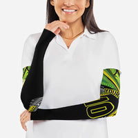 Cook Islands Rugby League Custom Arm Sleeves Polynesian and Tatau Tribal Art - Black Color LT03 - Polynesian Pride