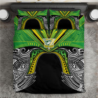 Cook Islands Rugby League Bedding Set Polynesian and Tatau Tribal Art - Black Color LT03 Black - Polynesian Pride