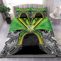 Cook Islands Rugby League Bedding Set Polynesian and Tatau Tribal Art - Black Color LT03 - Polynesian Pride