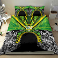 Cook Islands Rugby League Bedding Set Polynesian and Tatau Tribal Art - Black Color LT03 - Polynesian Pride