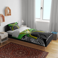 Cook Islands Rugby League Bedding Set Polynesian and Tatau Tribal Art - Black Color LT03 - Polynesian Pride
