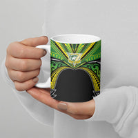Cook Islands Rugby League Custom Ceramic Mug Polynesian and Tatau Tribal Art - Black Color LT03 - Polynesian Pride