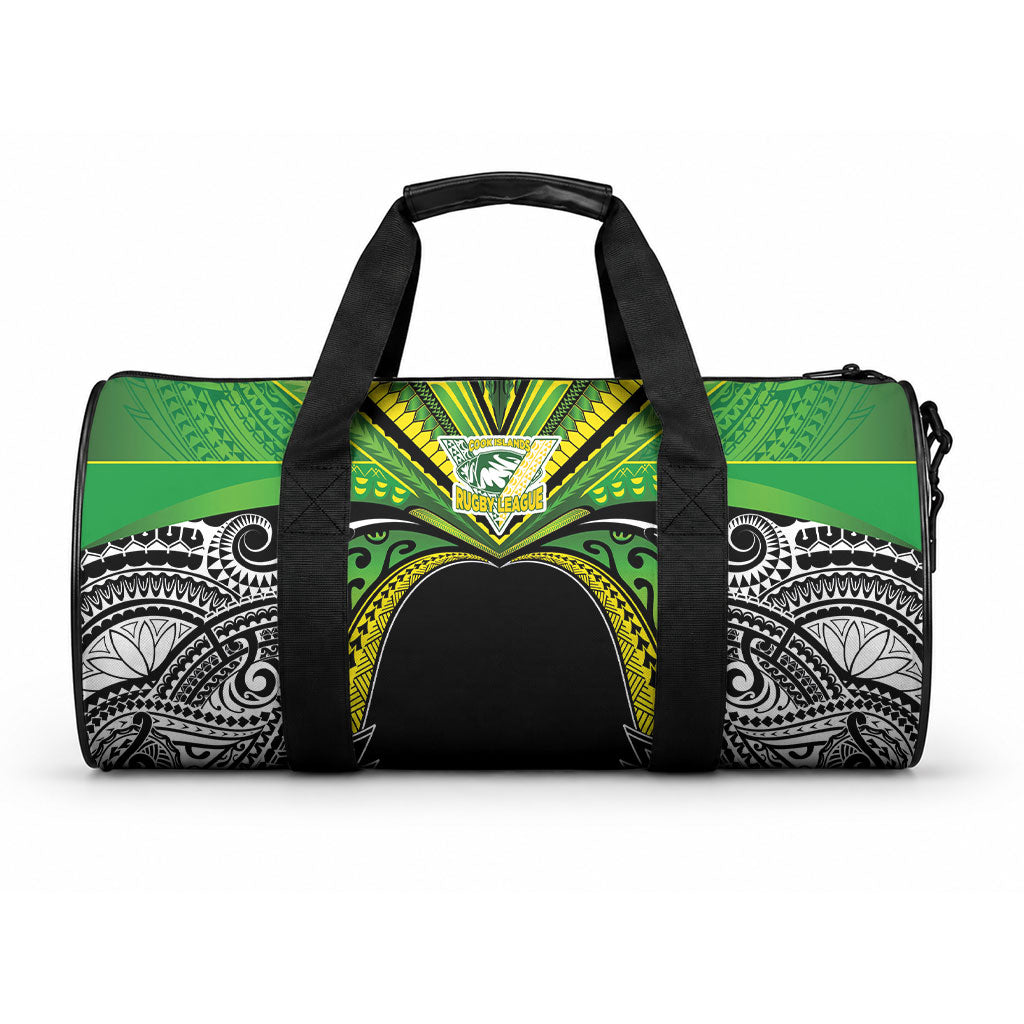 Cook Islands Rugby League Duffle Bag Polynesian and Tatau Tribal Art - Black Color LT03 One size Black - Polynesian Pride