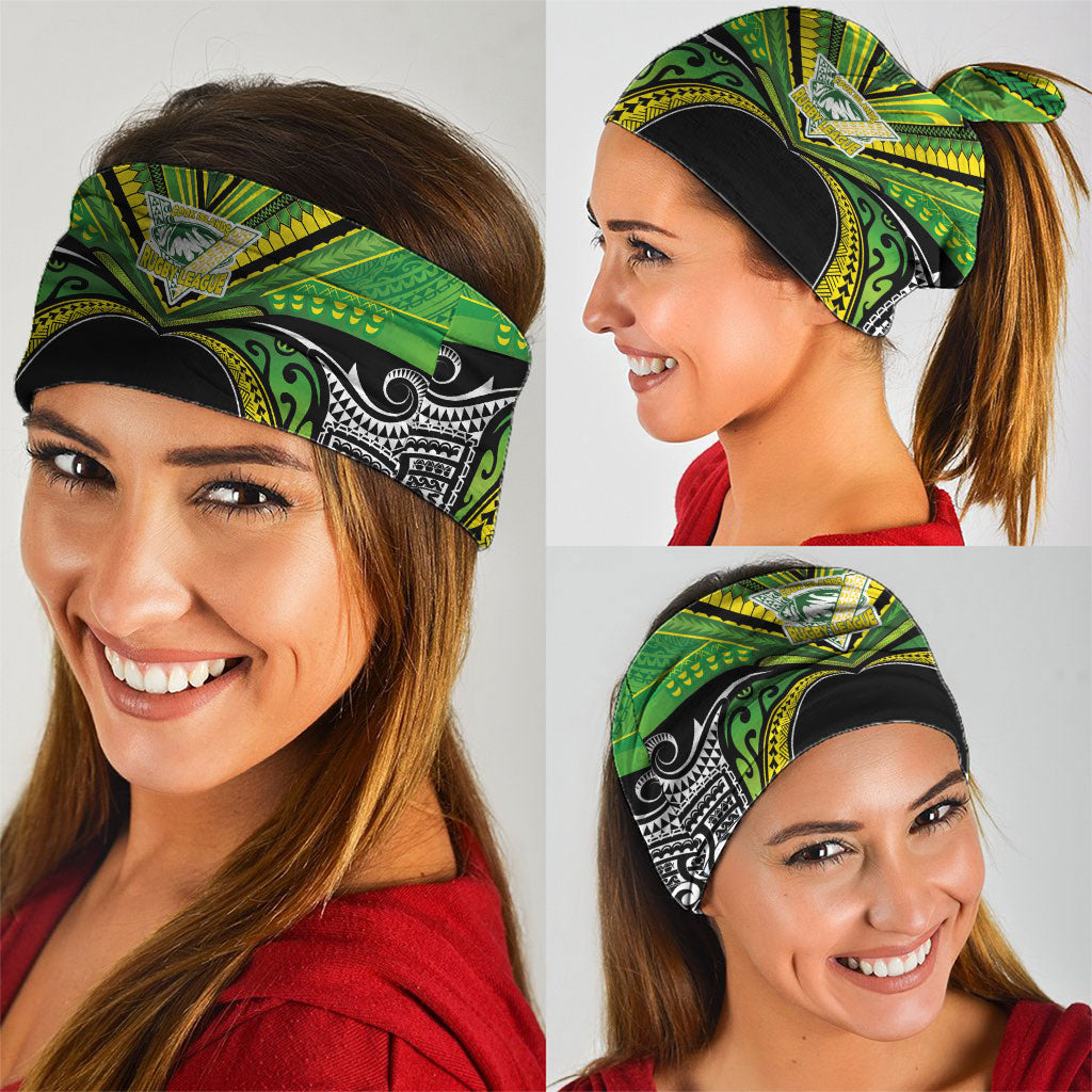 Cook Islands Rugby League Neck Gaiter Polynesian and Tatau Tribal Art - Black Color LT03 - Polynesian Pride