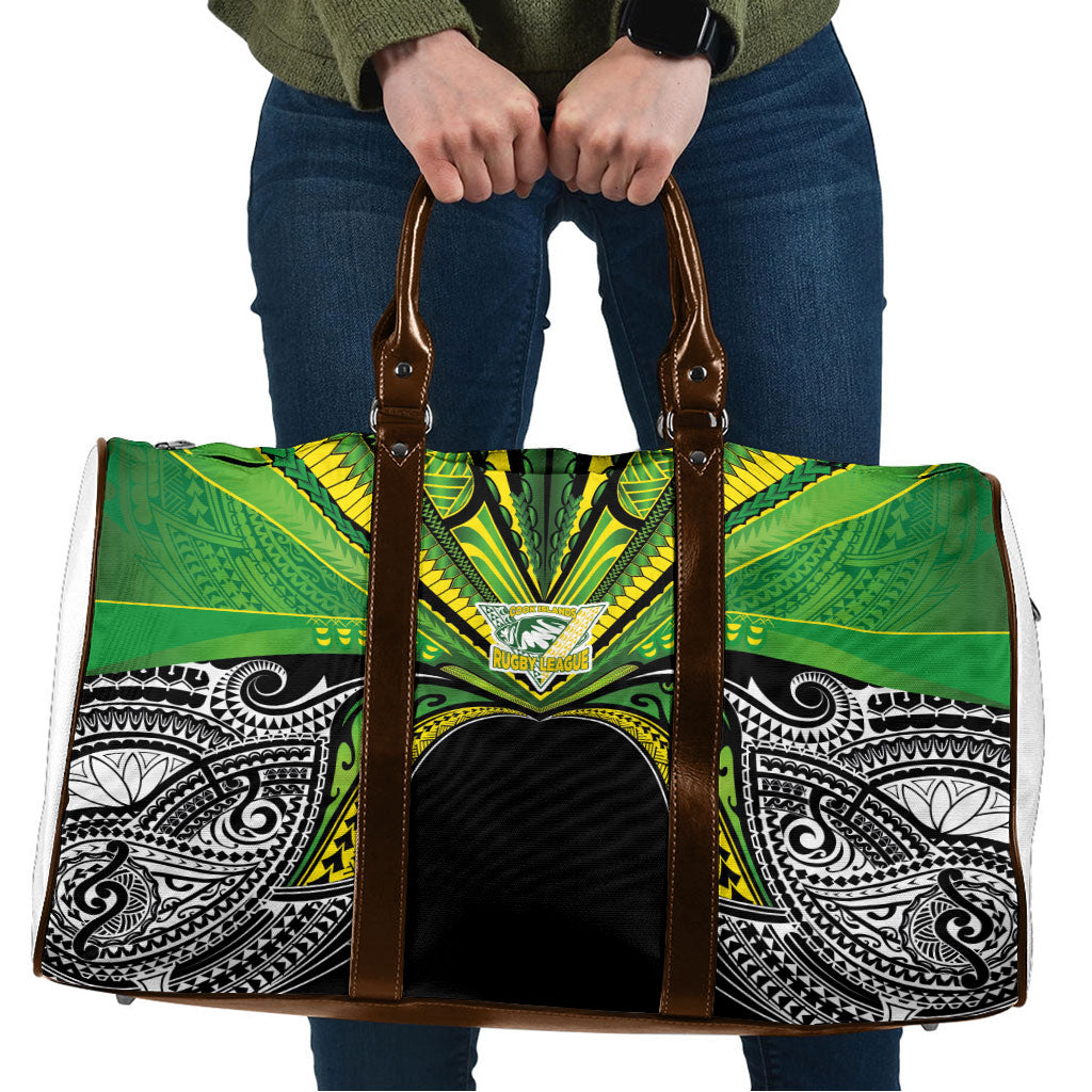 Cook Islands Rugby League Travel Bag Polynesian and Tatau Tribal Art - Black Color LT03 Black - Polynesian Pride