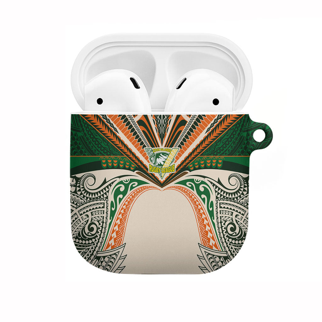 Cook Islands Rugby League AirPods Case Polynesian and Tatau Tribal Art - Retro Palette LT03 Multicolor - Polynesian Pride