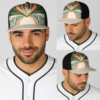 Cook Islands Rugby League Baseball Net Cap Polynesian and Tatau Tribal Art - Retro Palette LT03 - Polynesian Pride