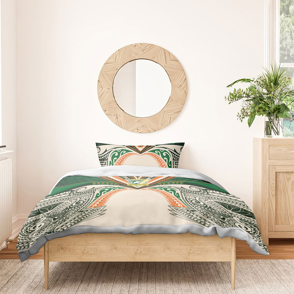 Cook Islands Rugby League Bedding Set Polynesian and Tatau Tribal Art - Retro Palette LT03 - Polynesian Pride