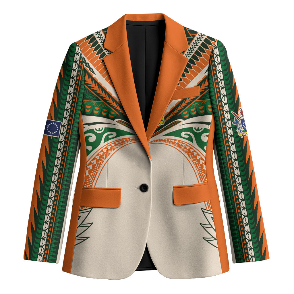 Cook Islands Rugby League Custom Blazer Polynesian and Tatau Tribal Art - Retro Palette