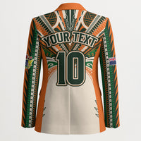 Cook Islands Rugby League Custom Blazer Polynesian and Tatau Tribal Art - Retro Palette LT03 - Polynesian Pride