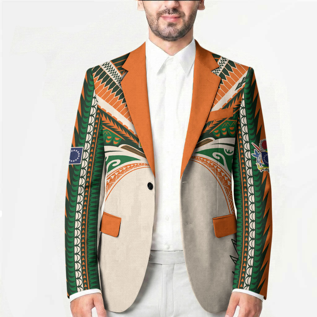 Cook Islands Rugby League Custom Blazer Polynesian and Tatau Tribal Art - Retro Palette LT03 - Polynesian Pride
