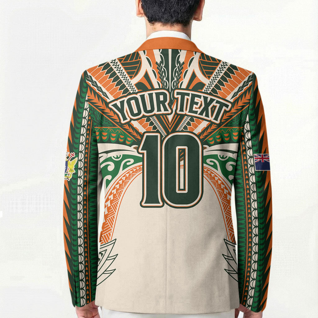 Cook Islands Rugby League Custom Blazer Polynesian and Tatau Tribal Art - Retro Palette LT03 - Polynesian Pride