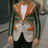 Cook Islands Rugby League Custom Blazer Polynesian and Tatau Tribal Art - Retro Palette LT03 - Polynesian Pride