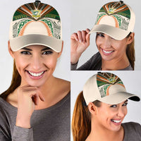 Cook Islands Rugby League Classic Cap Polynesian and Tatau Tribal Art - Retro Palette LT03 - Polynesian Pride