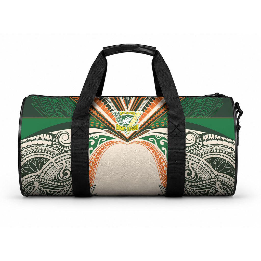 Cook Islands Rugby League Duffle Bag Polynesian and Tatau Tribal Art - Retro Palette
