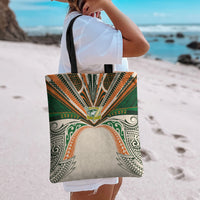 Cook Islands Rugby League Tote Bag Polynesian and Tatau Tribal Art - Retro Palette LT03 - Polynesian Pride