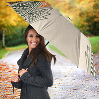 Cook Islands Rugby League Umbrella Polynesian and Tatau Tribal Art - Retro Palette