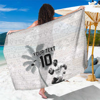 Custom Fiji Rugby Pacific Champions 2024 Sarong Anniversary 7 Titles - Fijians Rugby and Tapa Hibiscus White Art LT03 One Size 44 x 66 inches White - Polynesian Pride