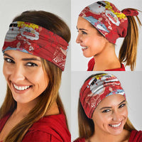 Hawaiian Mele Kalikimaka Neck Gaiter Funny Santa Riding Lei Dolphin with Kakau Tattoos LT03 - Polynesian Pride